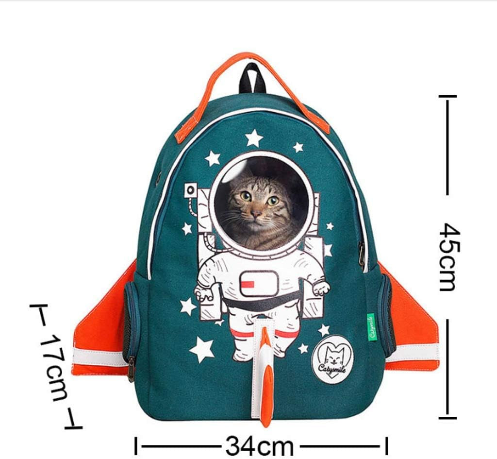 Pet Carry Bag Pet Bag Cat Bag Dog Bag Cat Out Backpack Carrying Bag Space Capsule Pet Backpack Pet Supplies (Color : Blue)