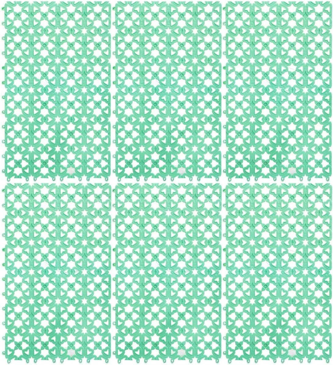 Rabbit Cage Mats 6 Pcs Rabbit Resting Mat for Wire Floor Cages Plastic Bunny Feet Pad Playpen Feet Mats Floor Feet Pads for Rabbits Bunnies Chinchillas Guinea Pigs and Other Small Animals