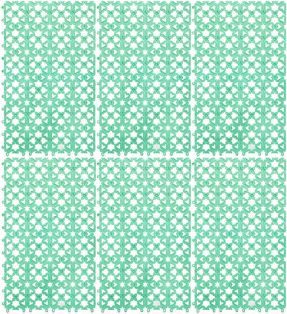 Rabbit Cage Mats 6 Pcs Rabbit Resting Mat for Wire Floor Cages Plastic Bunny Feet Pad Playpen Feet Mats Floor Feet Pads for Rabbits Bunnies Chinchillas Guinea Pigs and Other Small Animals