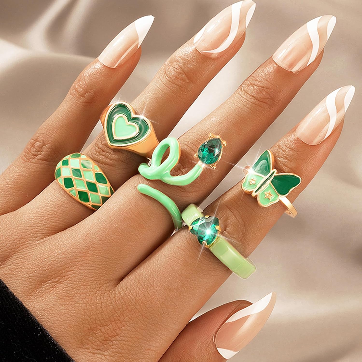 Cute Rings for Women Gold Stacking Rings for Women