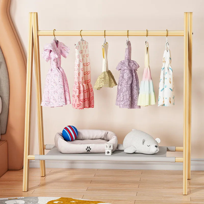 Dog Clothing Rack, Dog Clothes Storage, Dog Closet for Small Dogs and Cat Clothes Hanger Rack, Pet Wardrobe Closet for Pets, Dog and Dolls, Baby