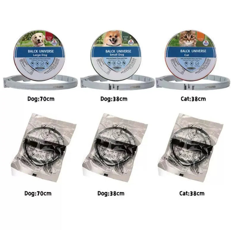 Flea Collar for Pets, Dogs and Cats, to Deworm and Prevent Fleas