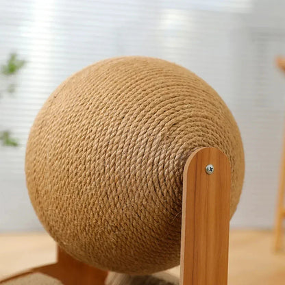 Cat Scratcher Ball Cat Scratching Toy Inclined Scratch Board Sisal Rope Ball for Indoor Cat Kittens Interactive Pet Toys