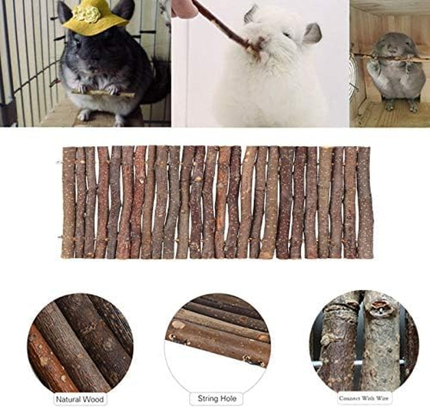 Bunny Extra Large Ladder, 11.8 in X 20 in Wooden DIY Toy Rodents Chewing & Climbing Bridge Chinchillas Cage Tunnel/Hideout/Hut/Ramp/Divider for Small Animal Guinea Pig