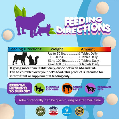 Prenatal Dog Vitamins Multivitamin for Dogs and Cats with Folic Acid Minerals