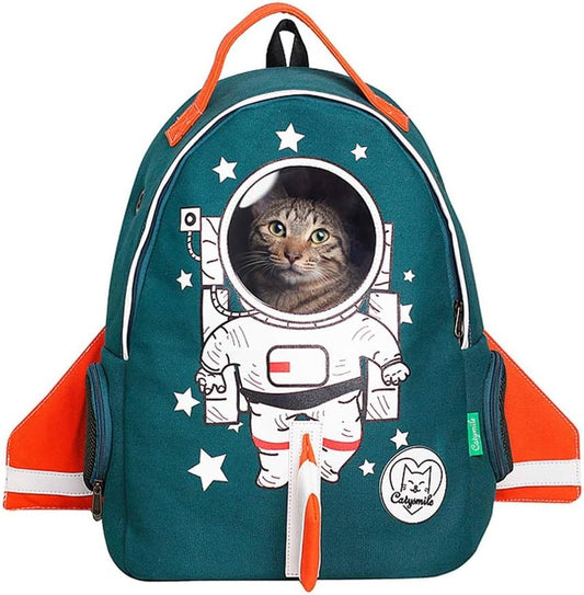 Pet Carry Bag Pet Bag Cat Bag Dog Bag Cat Out Backpack Carrying Bag Space Capsule Pet Backpack Pet Supplies (Color : Blue)