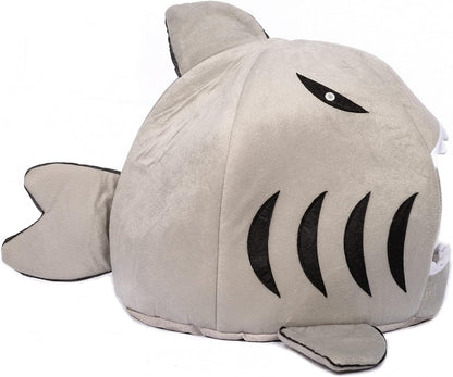 Cute Shark Cat Bed - Cartoon Dog House, Removable and Washable Cushion, Cute Soft Pet Bed Mat (Shark, Medium)