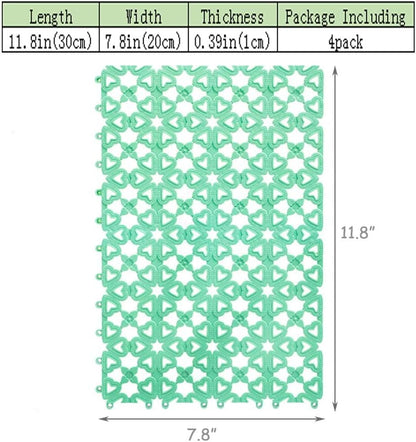 Rabbit Cage Mats 6 Pcs Rabbit Resting Mat for Wire Floor Cages Plastic Bunny Feet Pad Playpen Feet Mats Floor Feet Pads for Rabbits Bunnies Chinchillas Guinea Pigs and Other Small Animals